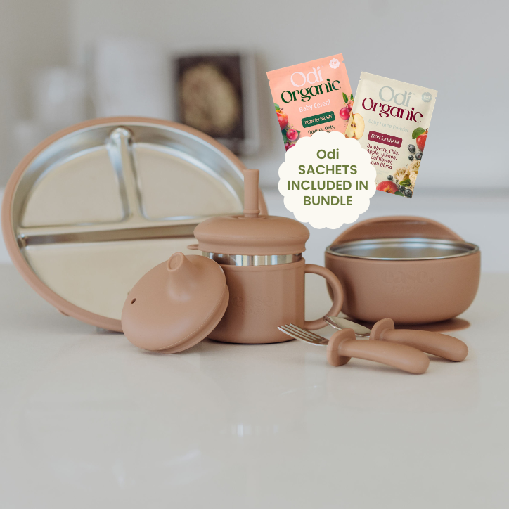 The Complete Baby Stainless Steel Dinnerware Bundle with Odi