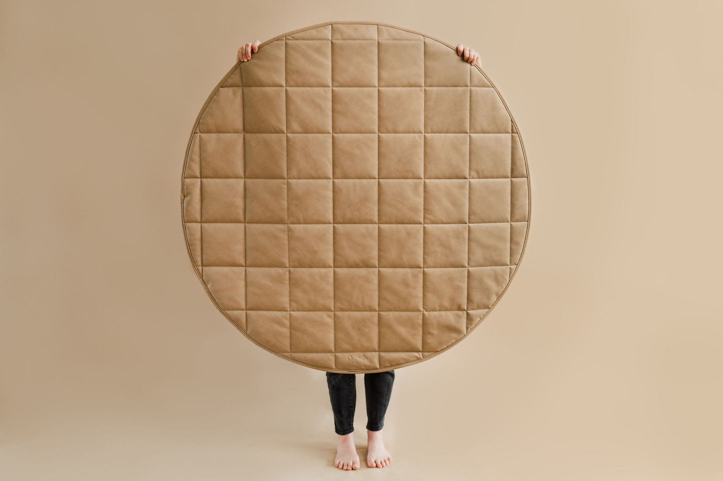 Quilted Vegan Leather Play Mat