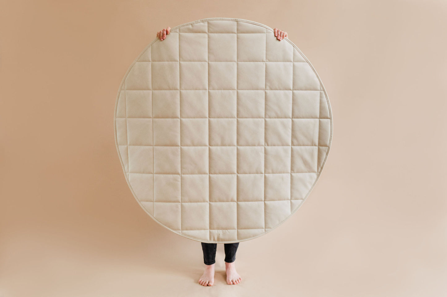 Quilted Vegan Leather Play Mat